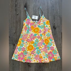 NWT Retro 70s Freyda Mini Slip Dress 100% Cotton Size US0 - SOLD OUT!